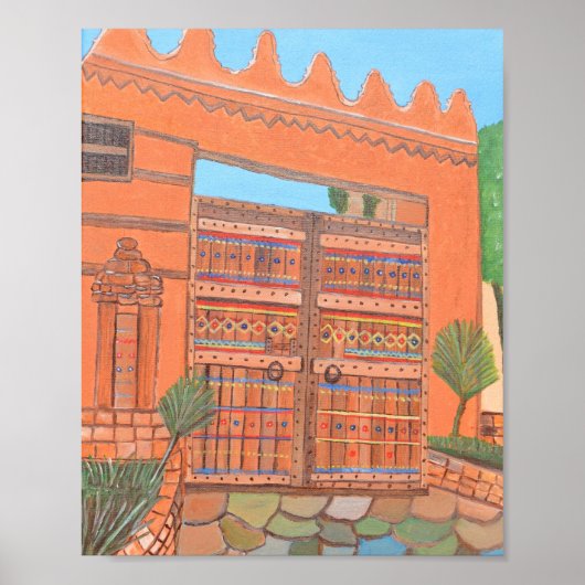 arabische Tür Poster (Vorne)