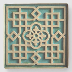 Arabische Wanddekorations-Arabeskearchitektur Steinuntersetzer