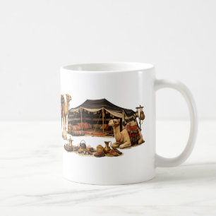 Arabische Wüste, Beduinenzelt, Wüstencamping, Kame Kaffeetasse