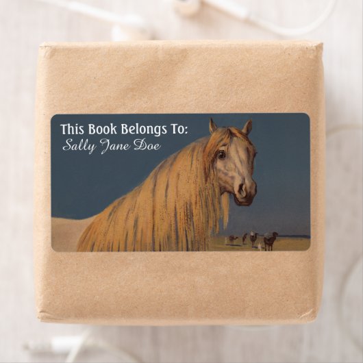 Arabische Wüste Traumpferde - Buchzeichen Labels (Insitu)