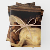 ARABISCHE ZEIT MIT PFERDEN, ANDEREN TIEREN GESCHENKPAPIER SET (Beispiel)