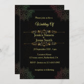 Arabischer Brief mit Mandala Hochzeit Einladung (Vorne/Hinten)