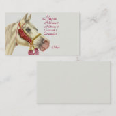 Arabischer Hengst Visitenkarte (Vorne/Hinten)