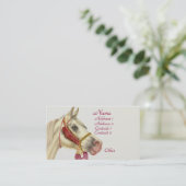 Arabischer Hengst Visitenkarte (Stehend Vorderseite)