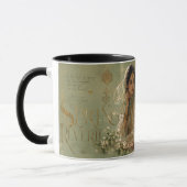 Arabischer Innenhof-Jasmin-Ästhetik-Design Tasse (Links)
