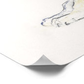 Arabischer Jugendlicher Wolf Pup 2009 Poster (Ecke)