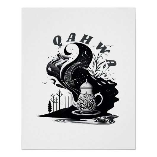 Arabischer Kaffee Poster (Vorderseite)