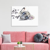 Arabischer Leopard 2008 3 Leinwanddruck (Insitu (Wohnzimmer))