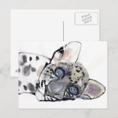 Arabischer Leopard 2008 3 Postkarte (Vorne/Hinten)