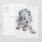 Arabischer Leopard 2008 5 Postkarte (Vorne/Hinten)