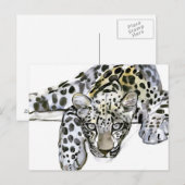 Arabischer Leopard 2008 6 Postkarte (Vorne/Hinten)