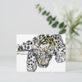 Arabischer Leopard 2008 6 Postkarte (Stehend Vorderseite)