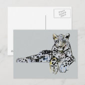 Arabischer Leopard 2008 7 Postkarte (Vorne/Hinten)