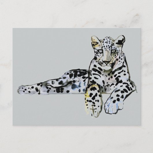 Arabischer Leopard 2008 7 Postkarte (Vorderseite)