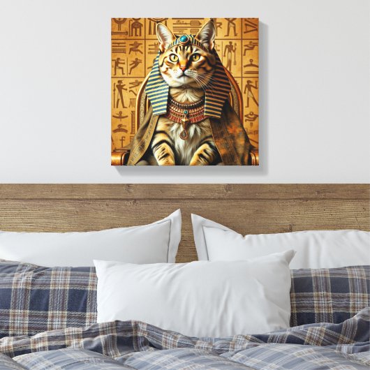 ARABISCHER MAU-PHARAOH 4 LEINWANDDRUCK (Insitu (Schlafzimmer))