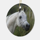 Arabischer PferdeHeadshot 1 Keramik Ornament (Links)