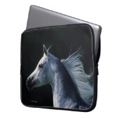 Arabischer PferdeHeadshot 2 Laptopschutzhülle (Vorderseite Links)