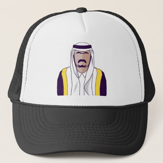 Arabischer Prinzvektor Truckerkappe (Vorderseite)