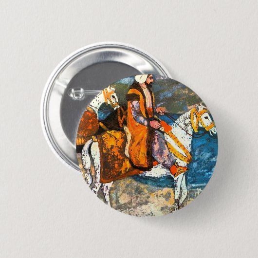 Arabischer Reiter Button (Vorne & Hinten)