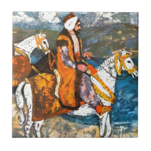 Arabischer Reiter Fliese