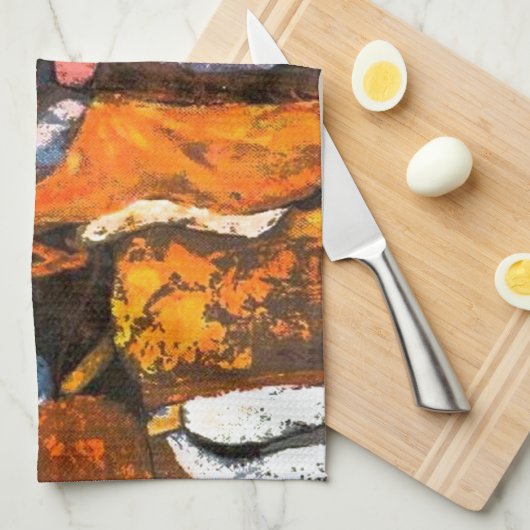 Arabischer Reiter Geschirrtuch (Viertel Falte)