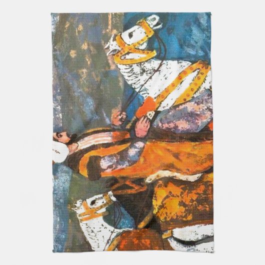 Arabischer Reiter Geschirrtuch (Vertikal)