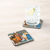 Arabischer Reiter Getränkeuntersetzer (Rechte Seite)