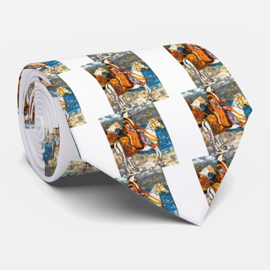 Arabischer Reiter Krawatte (Gerollt)