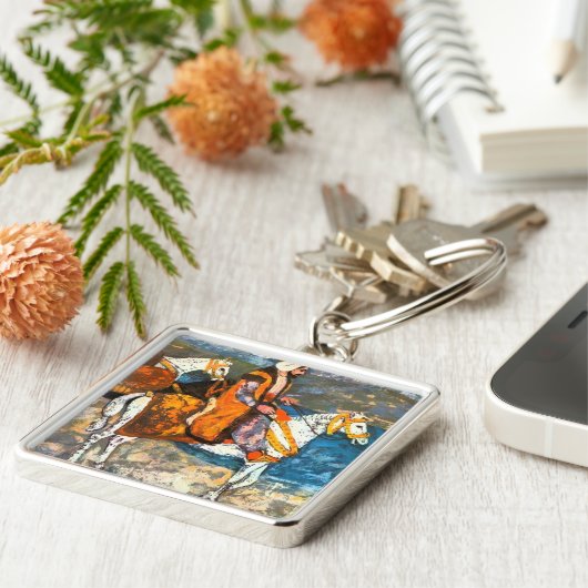 Arabischer Reiter Schlüsselanhänger (Seite)