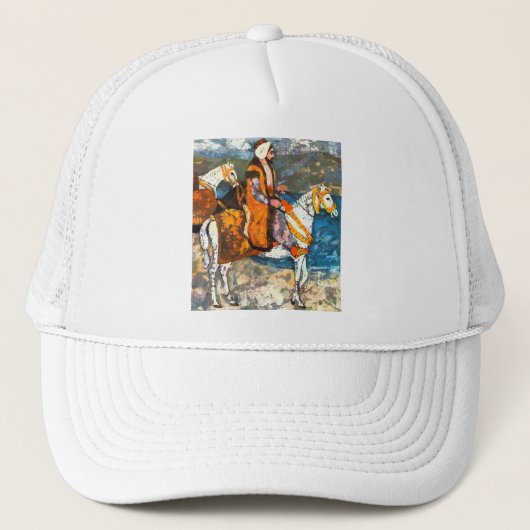 Arabischer Reiter Truckerkappe (Vorderseite)