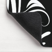 Arabischer schwarzweißer Mousepad (Ecke)