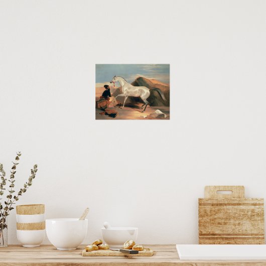 Arabischer Stallion Poster (Küche)
