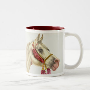 Arabischer Stallion Zweifarbige Tasse
