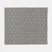 Arabisches Blumenmuster Fleecedecke (Vorderseite (Horizontal))