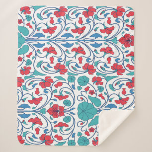 Arabisches Blumenmuster nahtlos Vintag. Sherpadecke