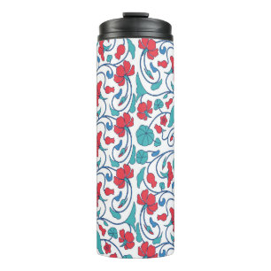Arabisches Blumenmuster nahtlos Vintag. Thermosbecher