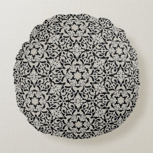 Arabisches Blumenmuster Rundes Kissen