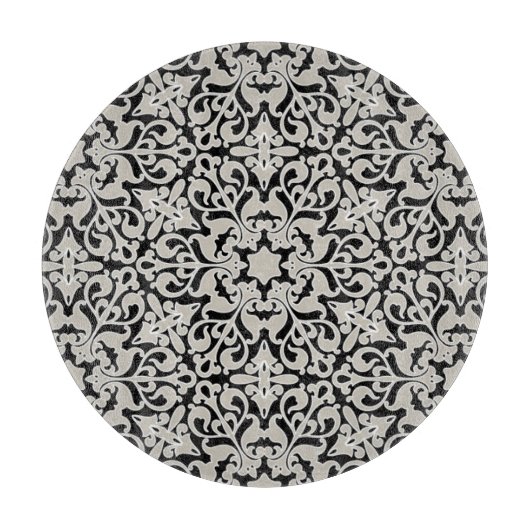 Arabisches Blumenmuster Schneidebrett (Vorderseite)