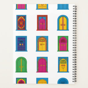 Arabisches Buntglasfenster-Muster Planer