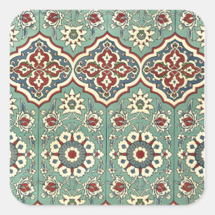 Arabisches Design #11 im Emporio Moffa Quadratischer Aufkleber