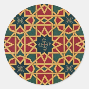 Arabisches Design #1 in Emporio Moffa Runder Aufkleber