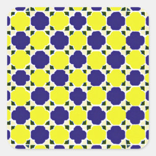 Arabisches Design #2 im Emporio Moffa Quadratischer Aufkleber