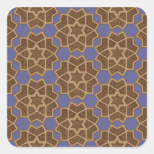Arabisches Design #6 im Emporio Moffa Quadratischer Aufkleber