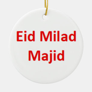 arabisches Eid Milad Majid-Ornament Keramik Ornament