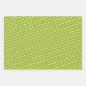 Arabisches Eid Mubarak Kids Green Star Zitat Geschenkpapier Set (Vorderseite)