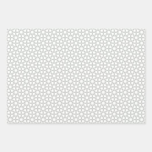 Arabisches Eid Mubarak Niedlich Black Star-Zitat Geschenkpapier Set (Vorderseite 2)