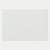 Arabisches Eid Mubarak Niedliches White-Star-Zitat Geschenkpapier Set (Vorderseite 2)