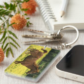 Arabisches Fohlen und Stute, die durch läuft Schlüsselanhänger (Vorderseite rechts)