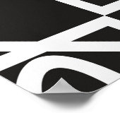 Arabisches geometrisches Muster. Die Einrichtung. Poster (Ecke)