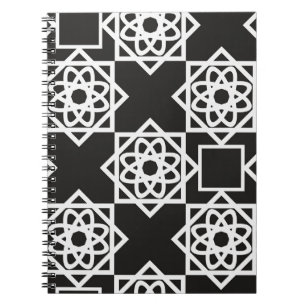 Arabisches geometrisches Muster. Kunstdekor. Islam Notizblock